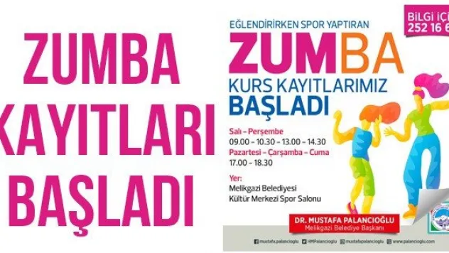Zumba kayıtları başladı