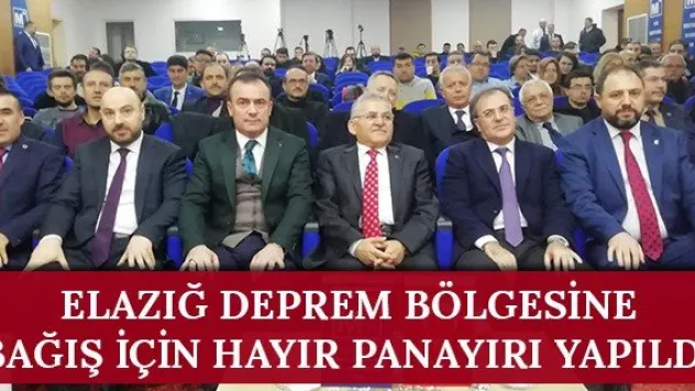 Elazığ deprem bölgesine bağış için hayır panayırı yapıldı