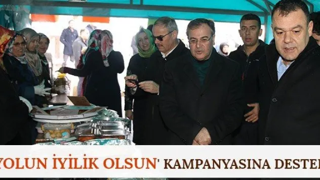 'Yolun iyilik olsun' kampanyasına destek