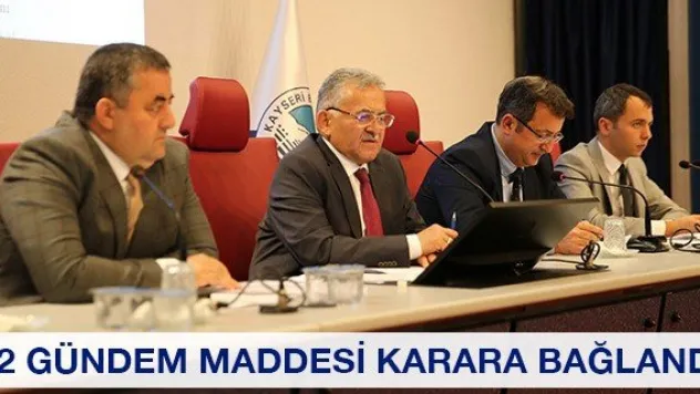 52 Gündem Maddesi Karara Bağlandı
