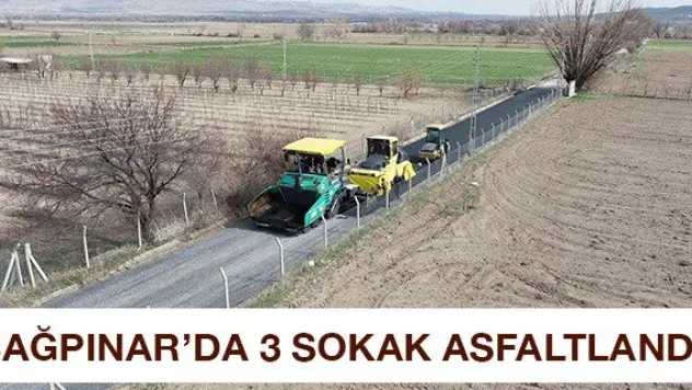 Bağpınar'da 3 sokak asfaltlandı