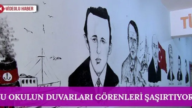 Bu okulun duvarları görenleri şaşırtıyor