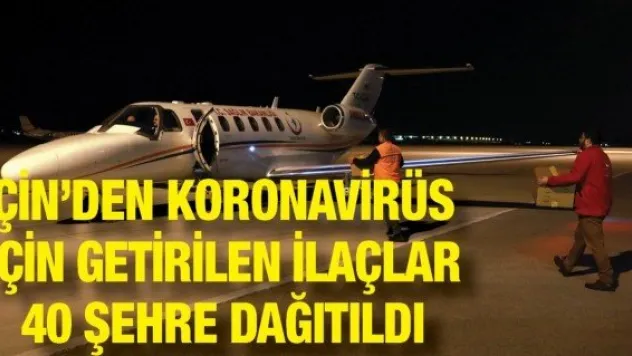 Çin'den koronavirüs için getirilen ilaçlar 40 şehre dağıtıldı