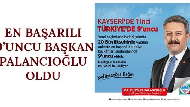 En başarılı 9'uncu başkan Palancıoğlu oldu