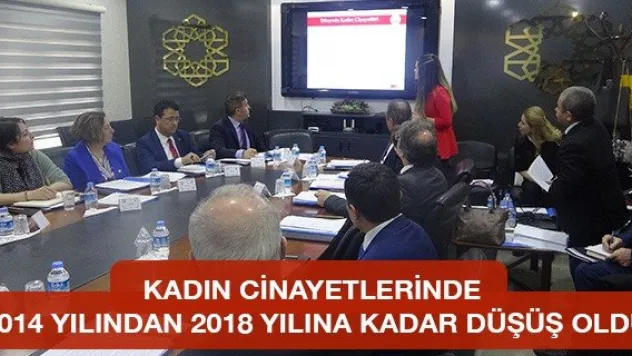 Kadın cinayetlerinde 2014 yılından 2018 yılına kadar düşüş oldu
