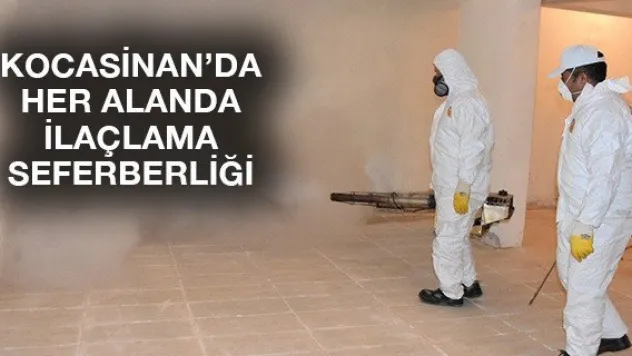 Kocasinan'da her alanda ilaçlama seferberliği