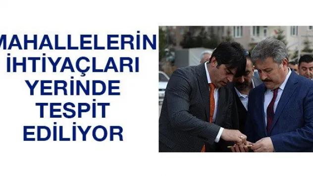 Mahallelerin ihtiyaçları yerinde tespit ediliyor