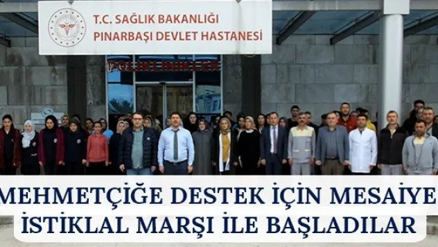 Mehmetçiğe destek için mesaiye İstiklal Marşı ile başladılar