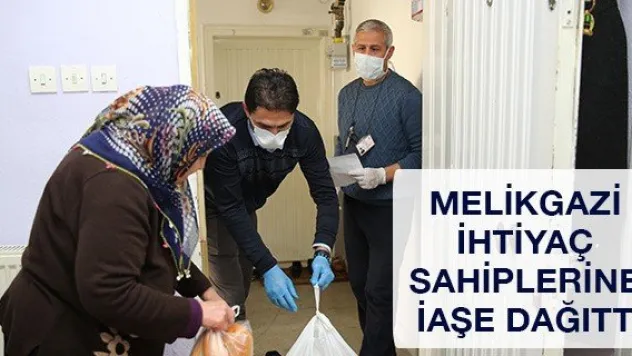 Melikgazi ihtiyaç sahiplerine iaşe dağıttı