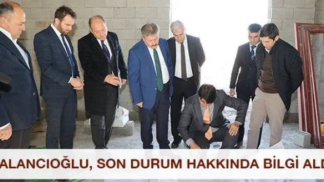 Palancıoğlu, son durum hakkında bilgi aldı