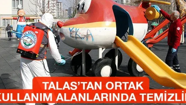 Talas'tan Ortak Kullanım Alanlarında Temizlik
