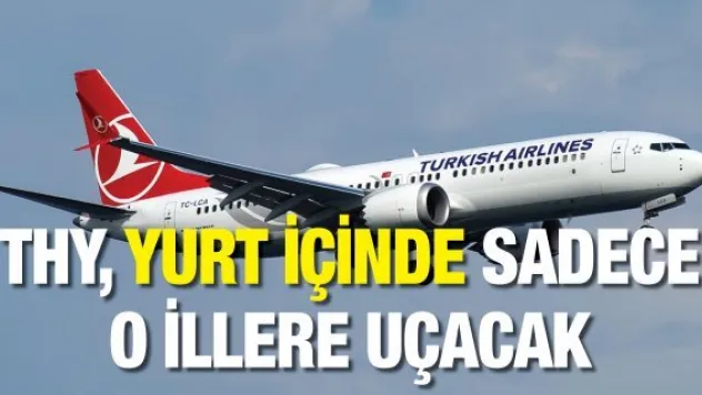 THY, yurt içinde sadece o illere uçacak