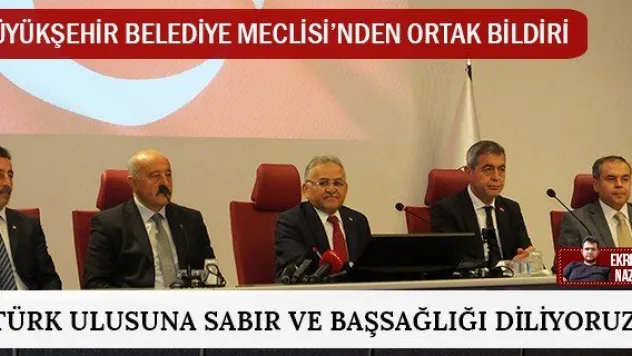 'Türk ulusuna sabır ve başsağlığı diliyoruz'