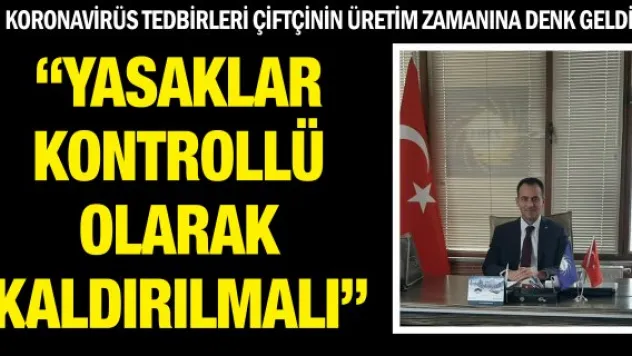 'Yasaklar kontrollü olarak kaldırılmalı'