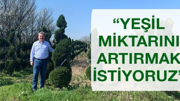 'Yeşil miktarını artırmak istiyoruz'