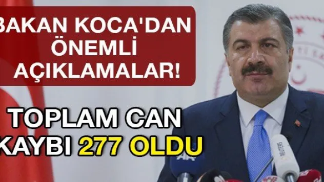 Bakan Koca'dan önemli açıklamalar!