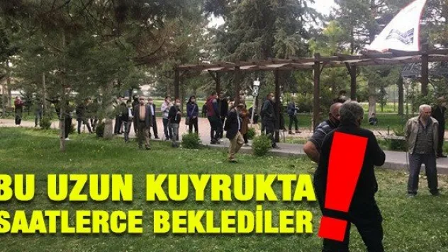 BU UZUN KUYRUKTA SAATLERCE BEKLEDİLER