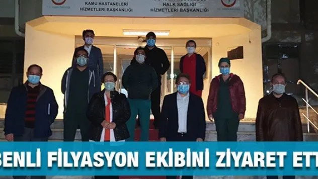 İl Sağlık Müdürü Benli filyasyon ekibini ziyaret etti