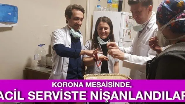 Korona mesaisinde, acil serviste nişanlandılar