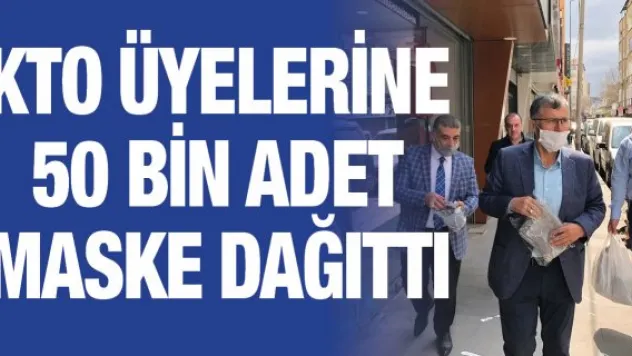 KTO üyelerine 50 bin adet maske dağıttı