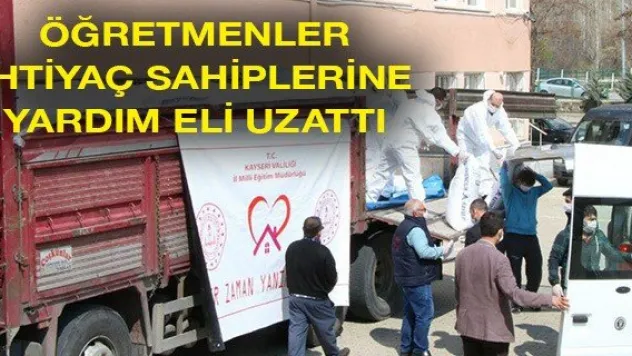 Öğretmenler ihtiyaç sahiplerine yardım eli uzattı