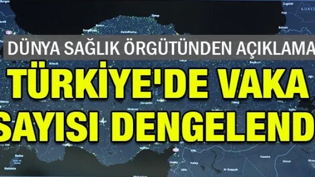 TÜRKİYE'DE VAKA SAYISI DENGELENDİ