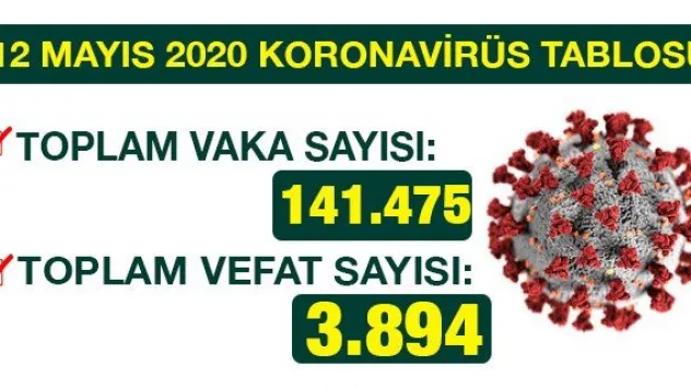 12 MAYIS 2020 KORONAVİRÜS TABLOSU
