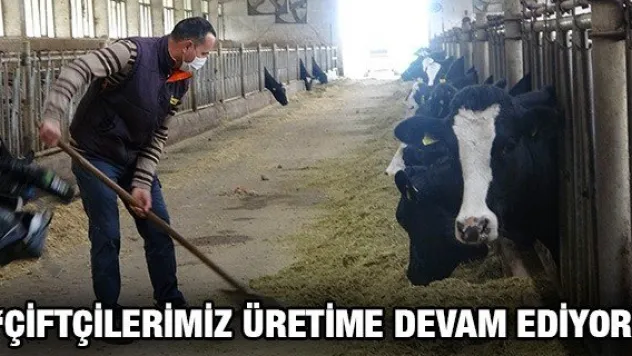 'Çiftçilerimiz üretime devam ediyor'