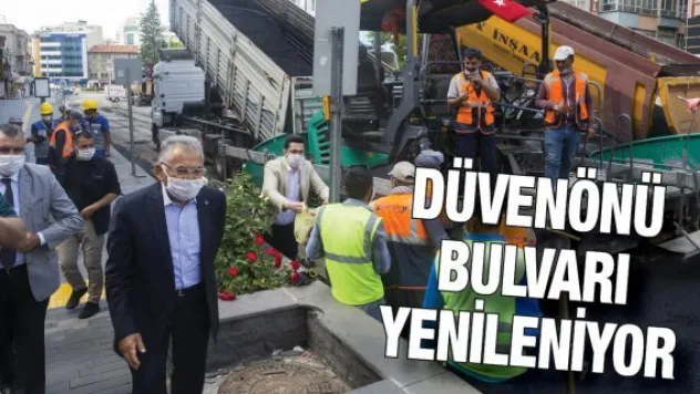 Düvenönü Bulvarı yenileniyor