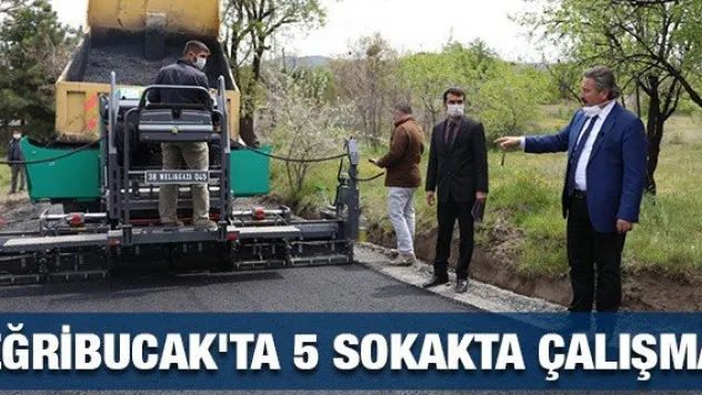 Eğribucak'ta 5 sokakta çalışma