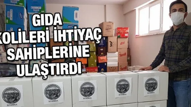 GIDA KOLİLERİ İHTİYAÇ SAHİPLERİNE ULAŞTIRDI