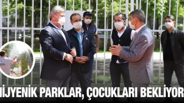 Hijyenik parklar, çocukları bekliyor
