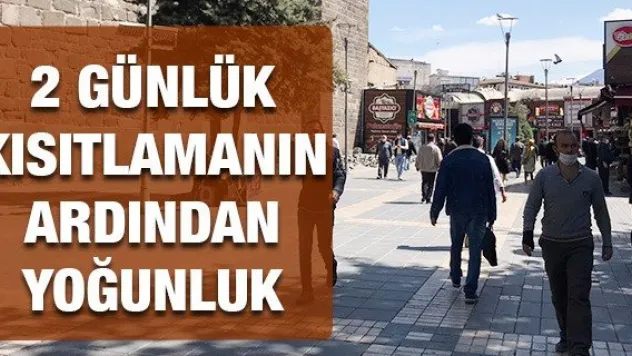 Kayseri'de 2 günlük kısıtlamanın ardından yoğunluk