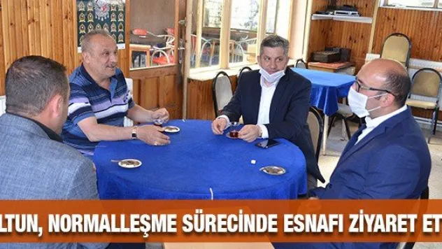 Altun, normalleşme sürecinde esnafı ziyaret etti