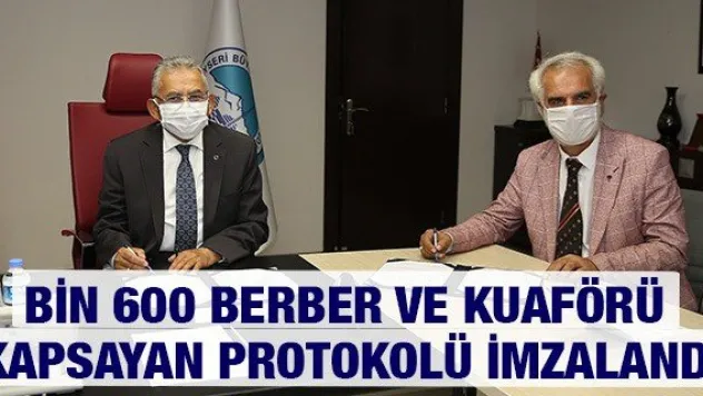 Bin 600 berber ve kuaförü kapsayan protokolü imzalandı