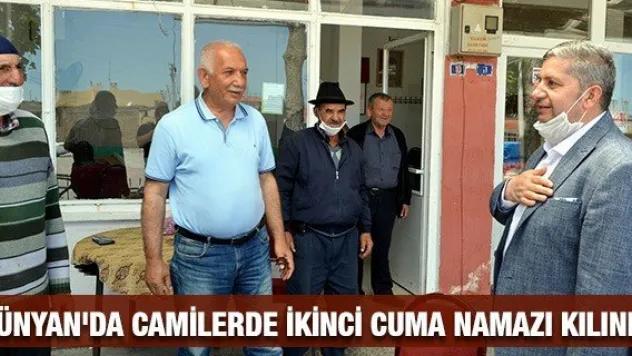 Bünyan'da camilerde ikinci cuma namazı kılındı