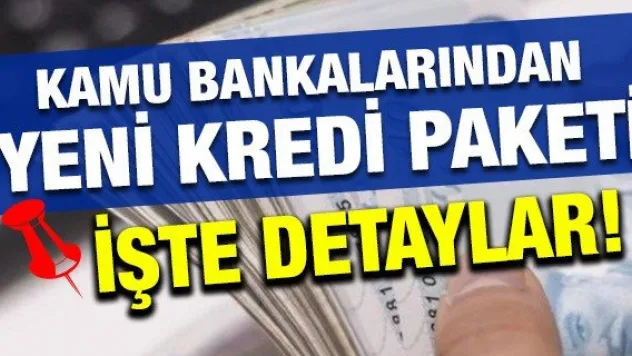 Kamu bankalarından yeni kredi paketi