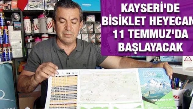 Kayseri'de bisiklet heyecanı 11 Temmuz'da başlayacak