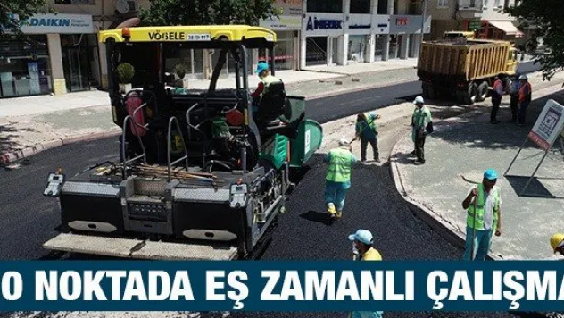 Kocasinan'da 10 noktada eş zamanlı çalışma