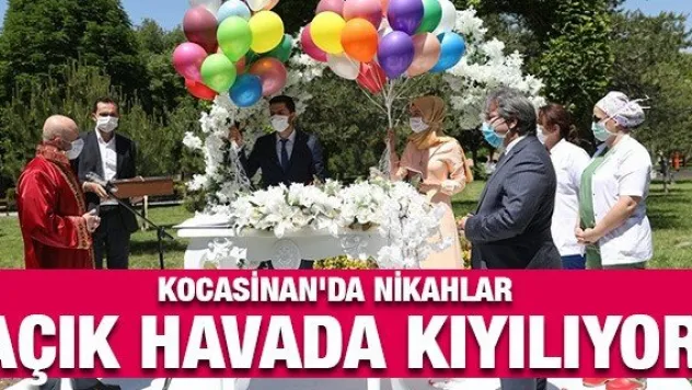 Kocasinan'da nikahlar açık havada kıyılıyor