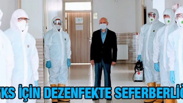 Kocasinan'da YKS için dezenfekte seferberliği