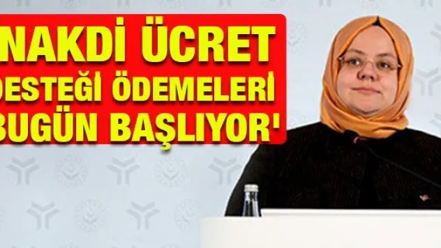 'Nakdi Ücret Desteği ödemeleri bugün başlıyor'