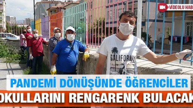 Pandemi dönüşünde öğrenciler okullarını rengarenk bulacak