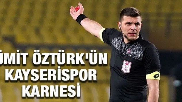 Ümit Öztürk'ün Kayserispor karnesi