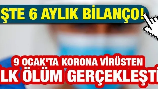9 Ocak'ta korona virüsten ilk ölüm gerçekleşti