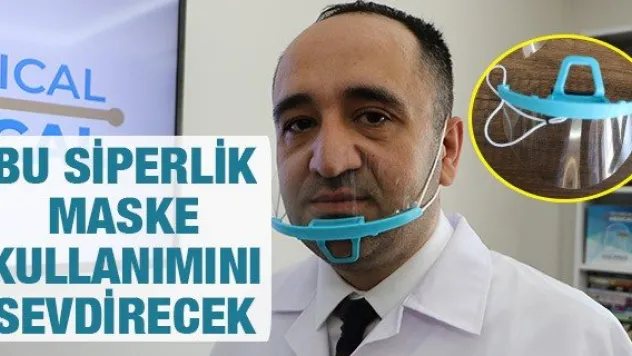 Bu siperlik maske kullanımını sevdirecek