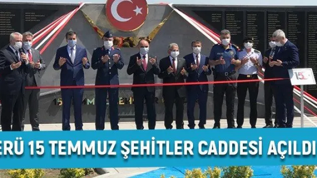 ERÜ 15 Temmuz Şehitler Caddesi açıldı