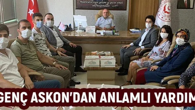 Genç Askon'dan anlamlı yardım