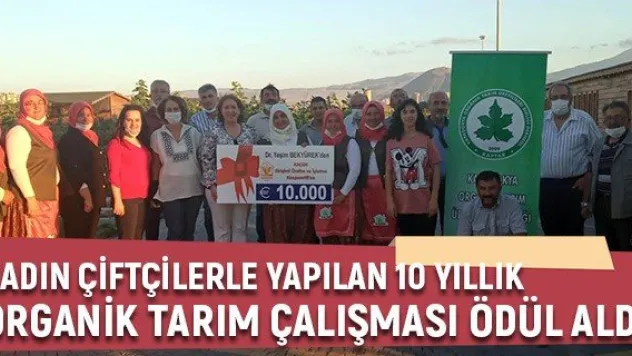 Kadın çiftçilerle yapılan 10 yıllık organik tarım çalışması ödül aldı