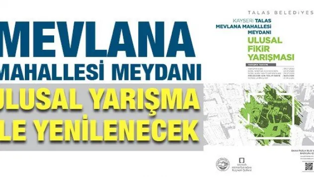 Mahalle meydanı ulusal yarışma ile yenilenecek